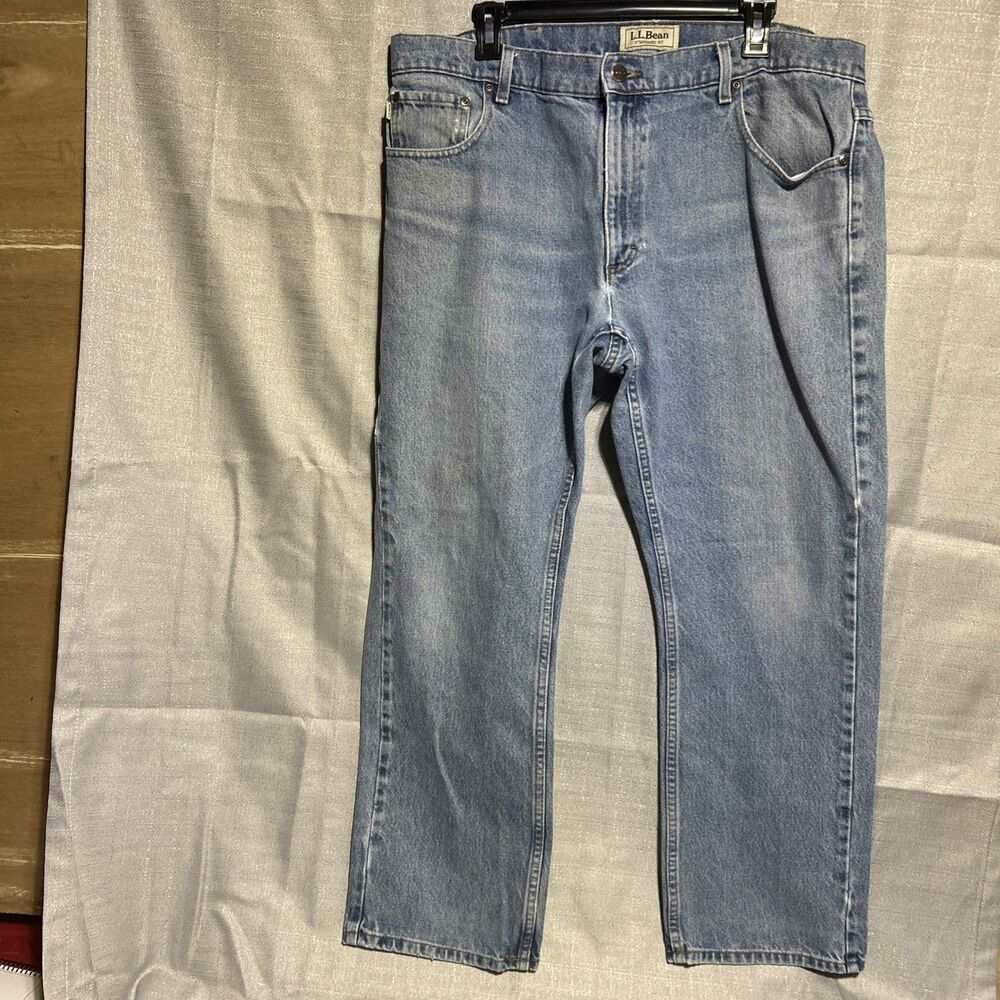 Vintage Y2K LL Bean Men's 38WX29L‎ Blue 100% Cotton Standard Fit Denim Jeans